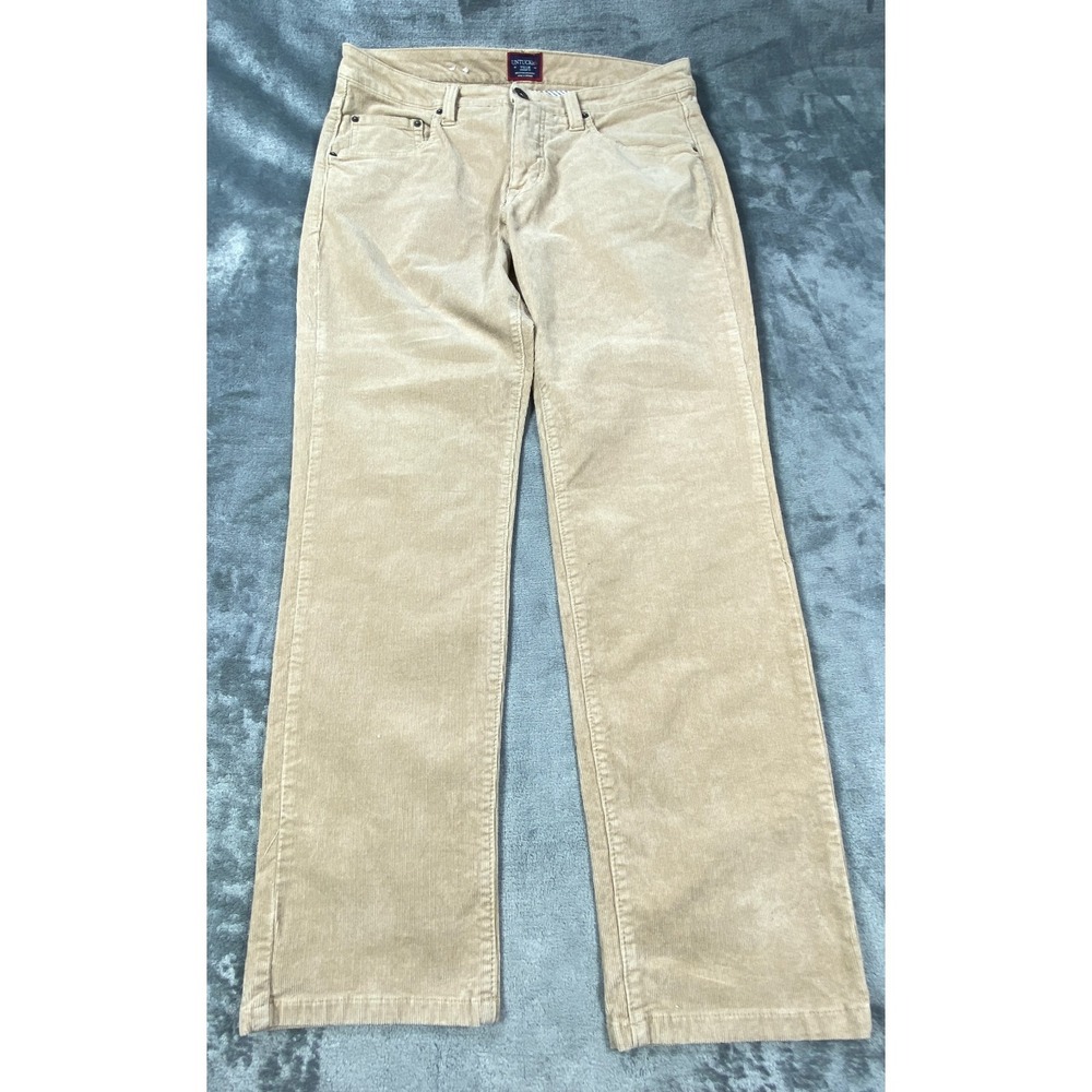 UNTUCKit Corduroy Pants Mens 32x28 Tan Straight Fit Stretch Casual